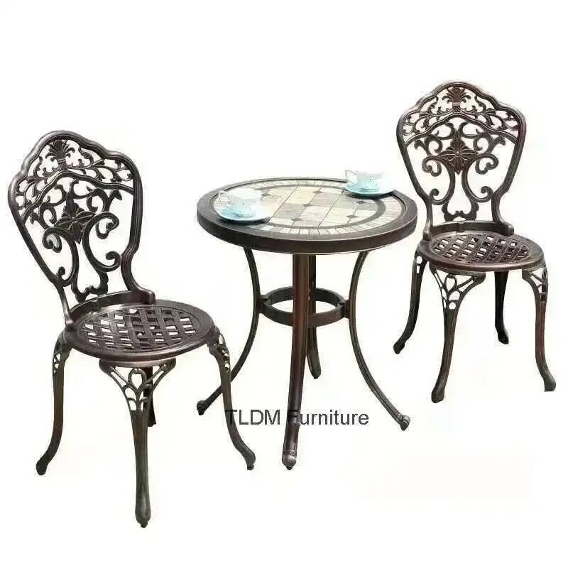 Outdoor Furniture Metal Chairs - Zestaw mebli ogrodowych Krzesła wypoczynkowe na