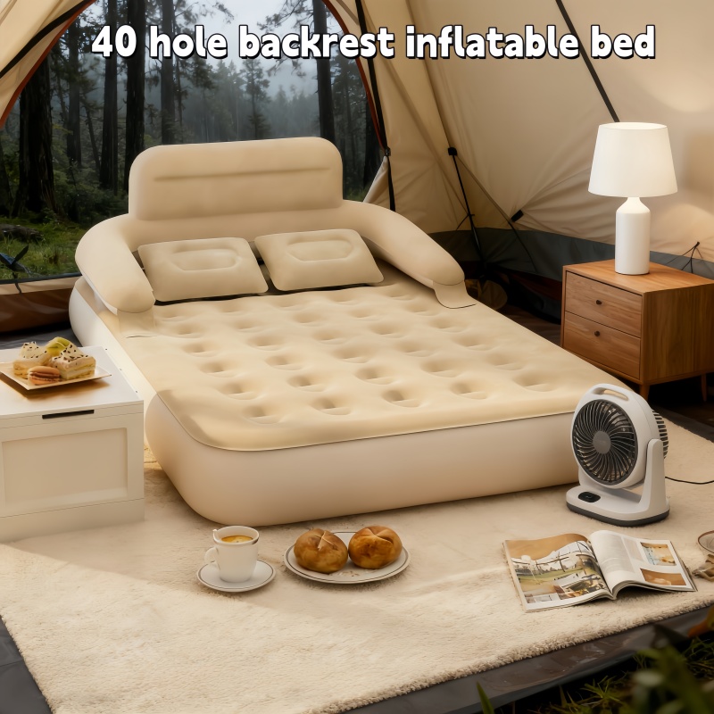 Outdoor Furniture Cushions - Nadmuchiwane łóżko kempingowe dla dwóch osób,