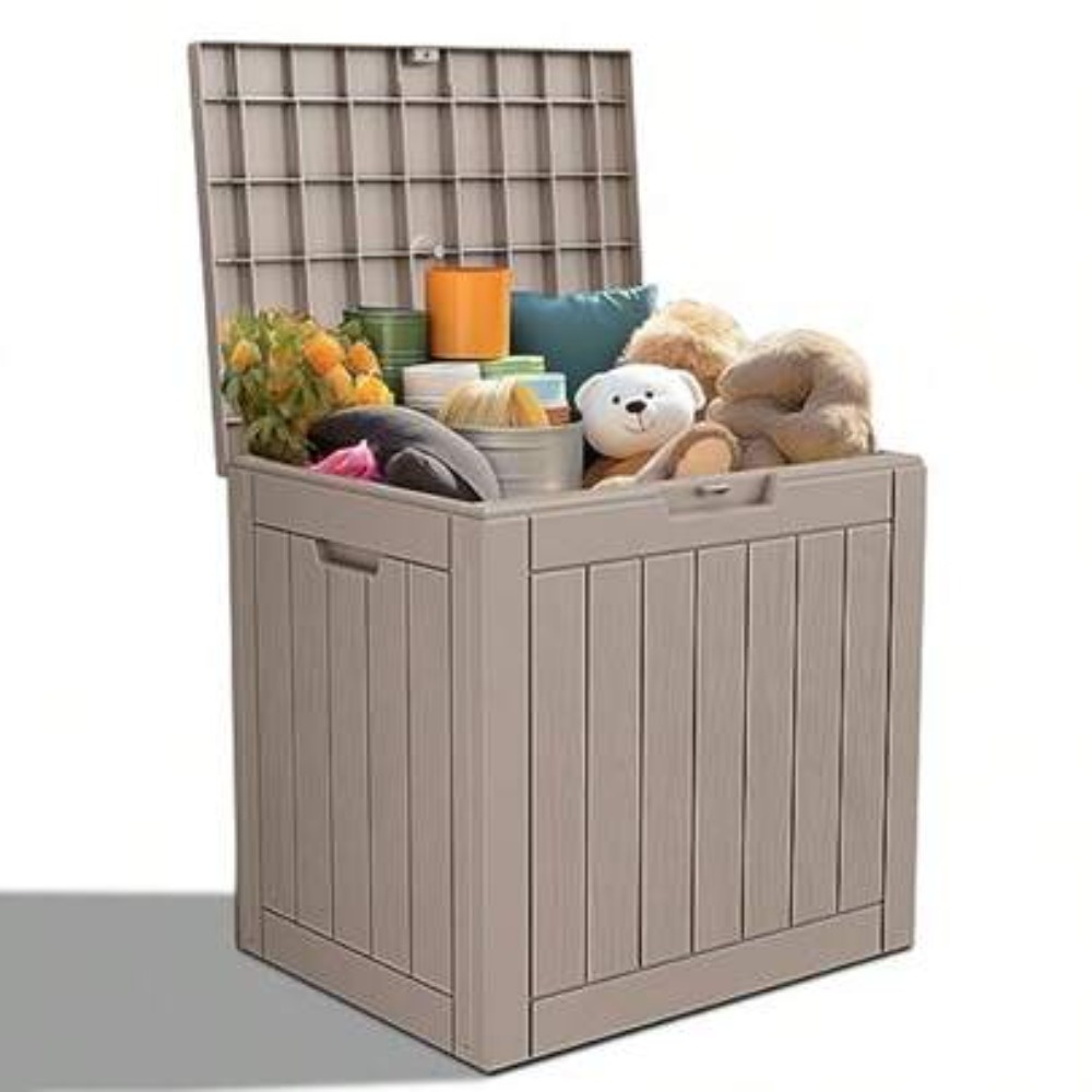 Outdoor Furniture Weatherproof - Zamykana na klucz skrzynia z żywicy