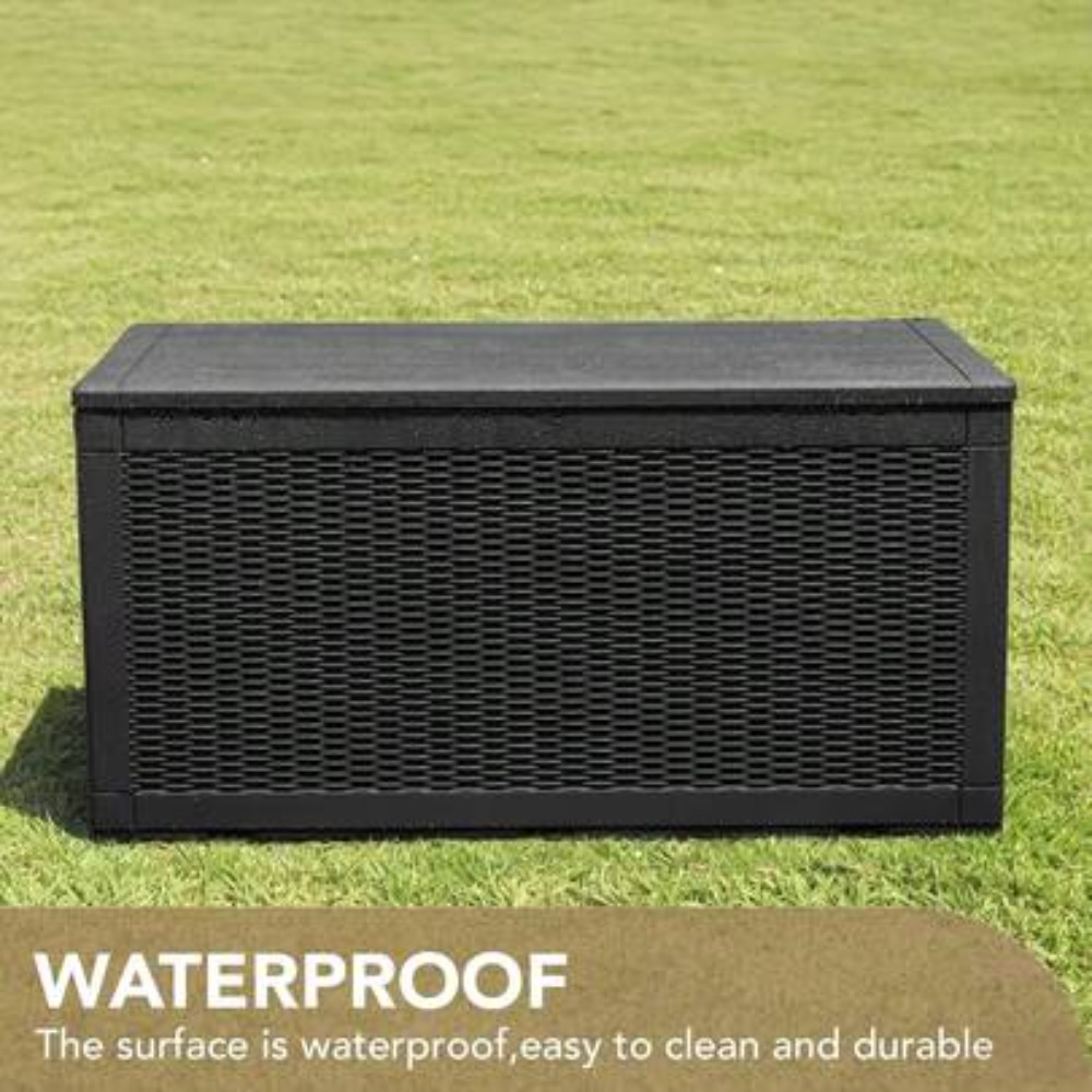 Outdoor Furniture Weatherproof - Duży zamykany na klucz pojemnik do