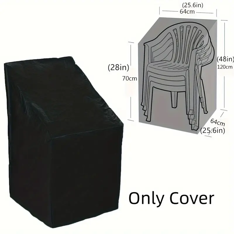 Outdoor Furniture Weatherproof - Wytrzymałe, składane pokrowce na krzesła, wodoodporne,