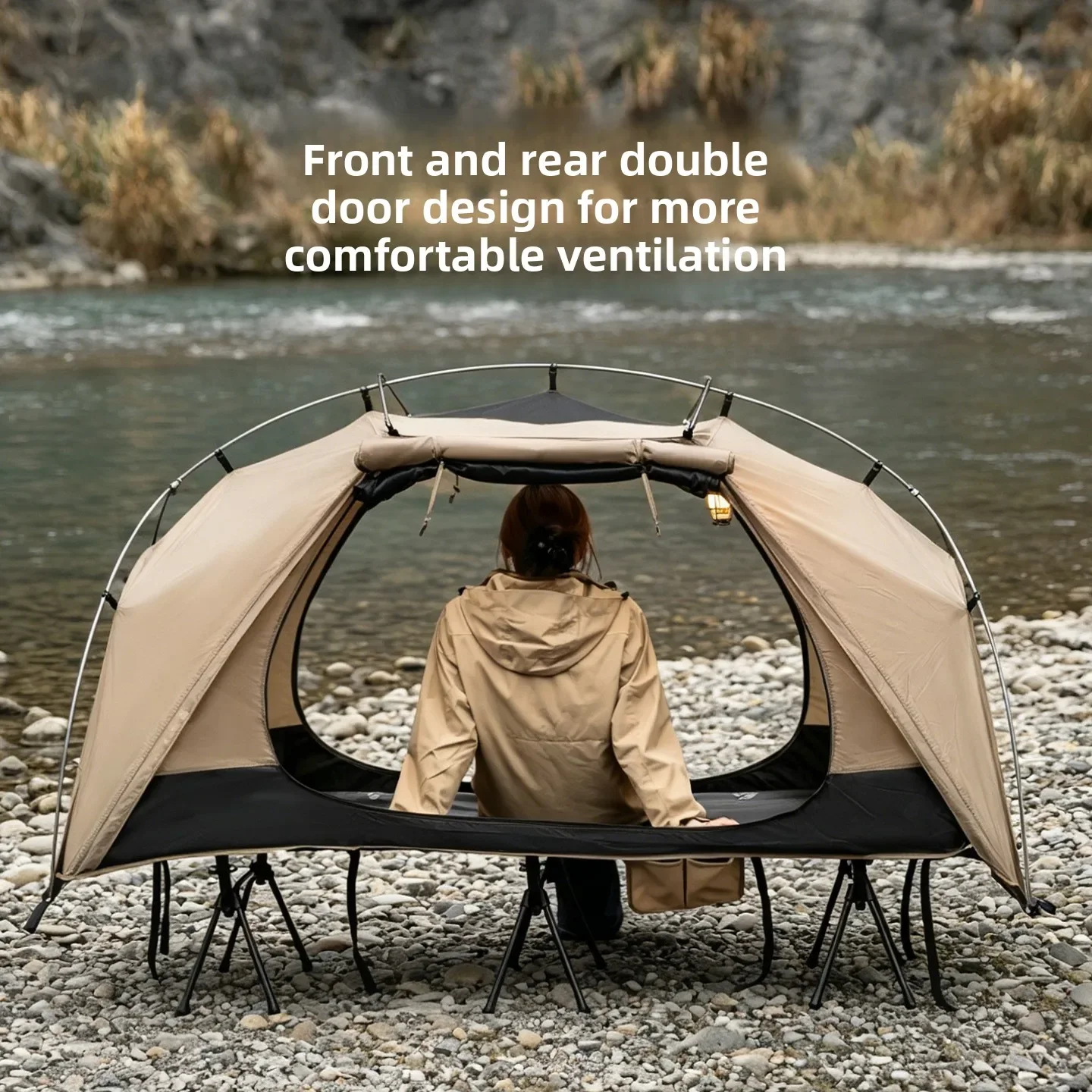 Outdoor Furniture Weatherproof - Namiot kempingowy MOUNTAINHIKER, lekki, wodoodporny, jednoosobowy,