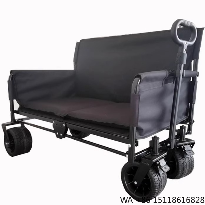 Outdoor Furniture Sofa - Wielofunkcyjny, składany wózek metalowy na czterech