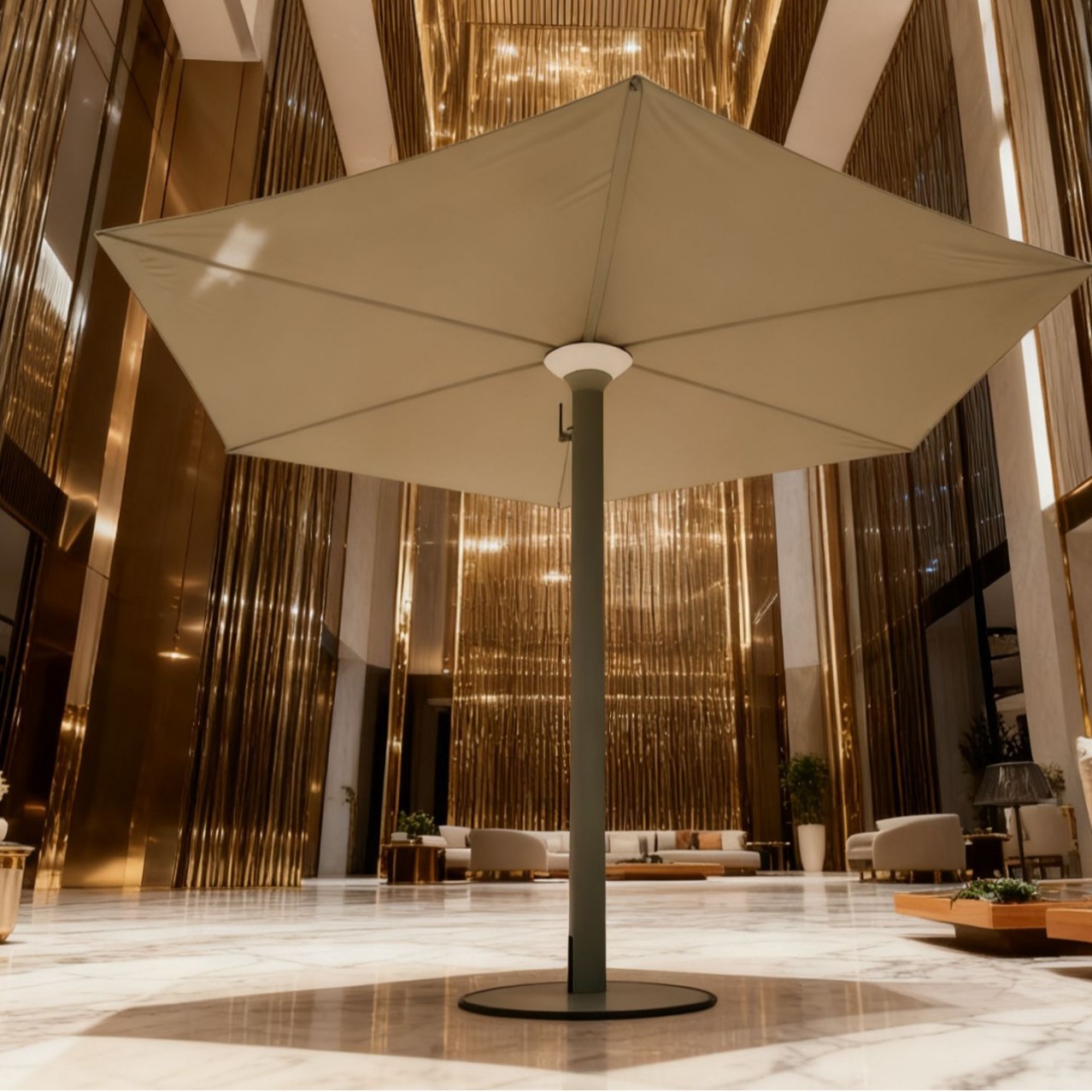 Outdoor Furniture Exhibition - Popularny dekoracyjny parasol ogrodowy z wystawy