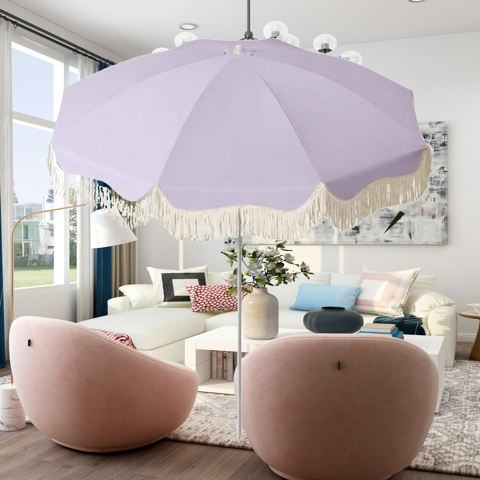 Outdoor Furniture Plus - Parasol ogrodowy z ochroną przeciwsłoneczną UPF50