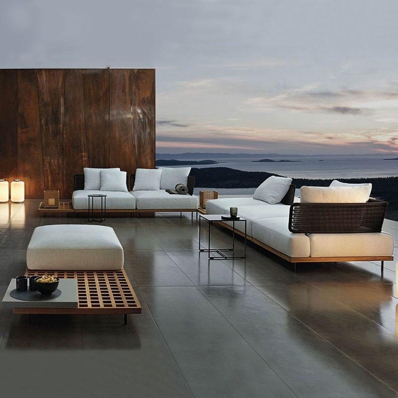 Outdoor Furniture Teak Wood - Sofa ogrodowa na zewnątrz, meble na