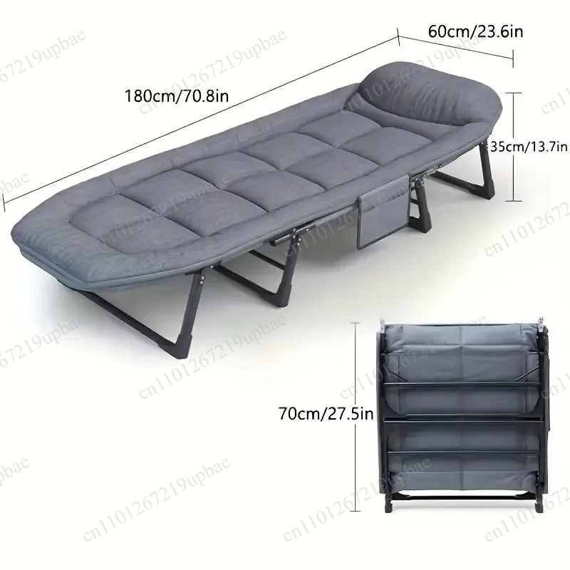 Outdoor Furniture Heavy Duty - Przenośne składane łóżko do spania, wytrzymałe