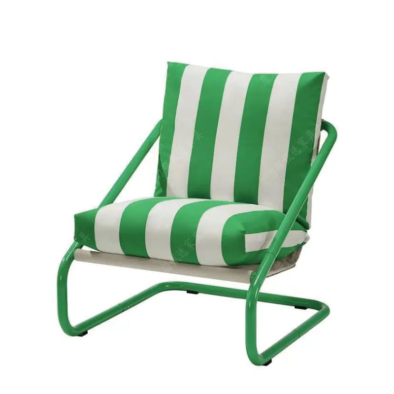 Outdoor Furniture Green - Minimalistyczne metalowe krzesła Czerwone i zielone