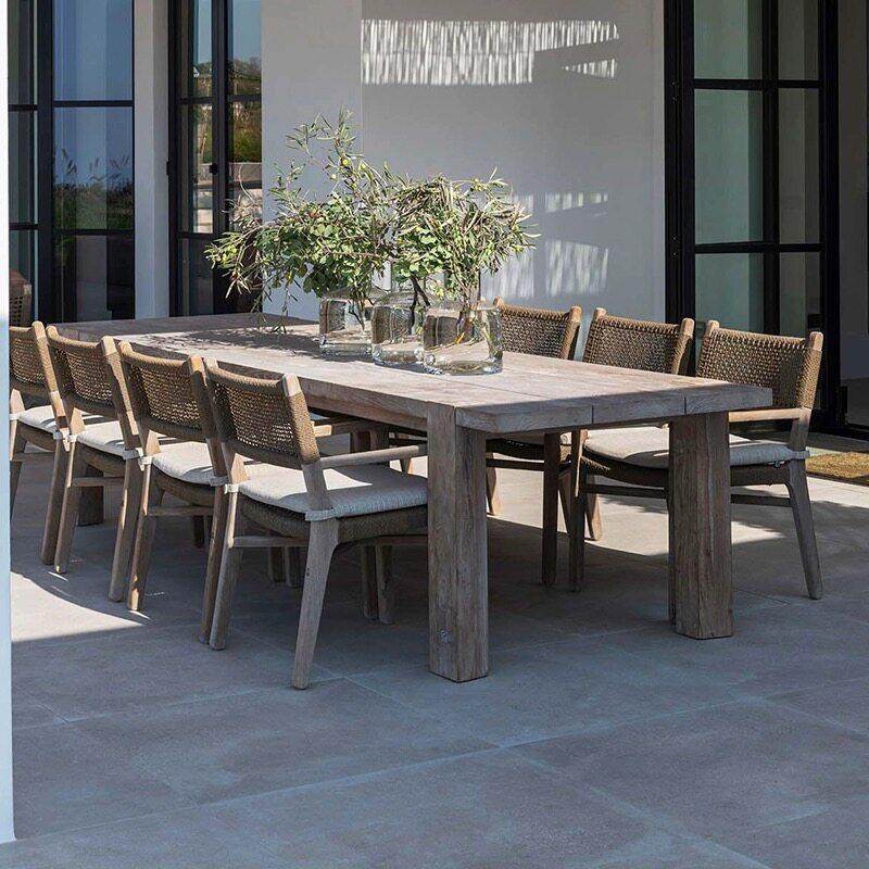 Outdoor Furniture Teak Wood - Stoły i krzesła ogrodowe antykorozyjne z