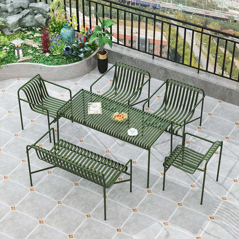 Outdoor Furniture Cost - Gorąca sprzedaż Zestaw metalowych stołów i