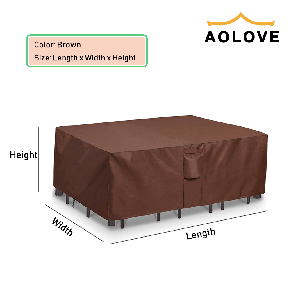 Brązowy 420D HEAVY DUTY zewnęt – Outdoor Furniture Weatherproof recenzja i cena
