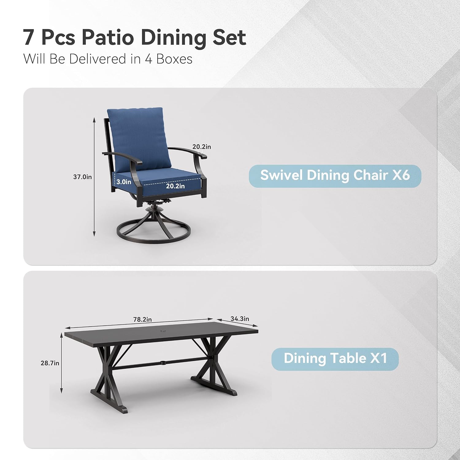 Metalowy zestaw mebli ogrodowy – Outdoor Furniture Plus recenzja i cena