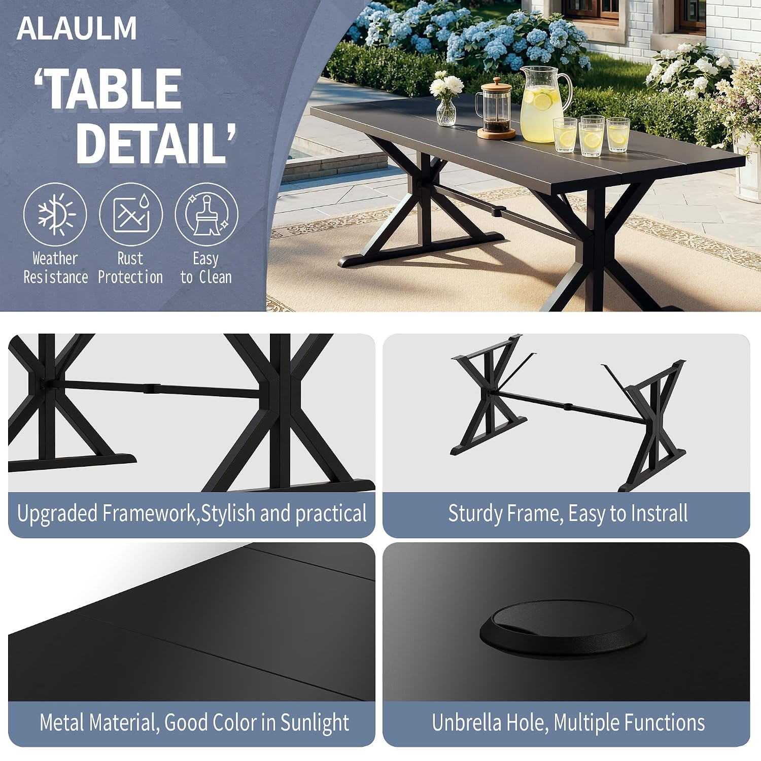 Metalowy zestaw mebli ogrodowy – Outdoor Furniture Plus recenzja i cena