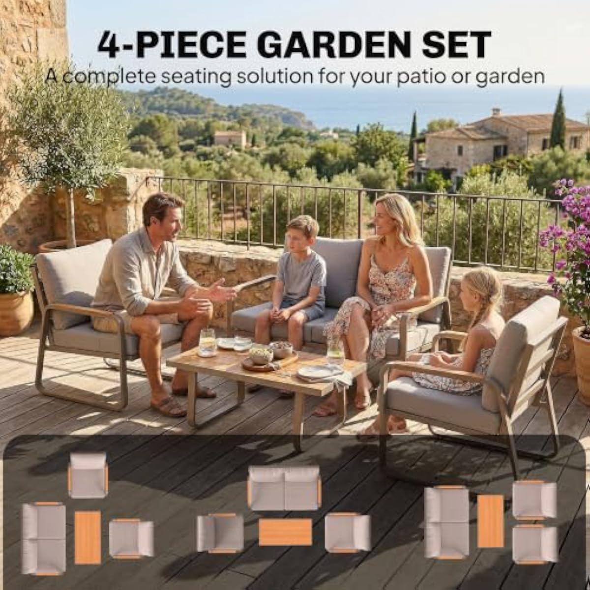4-częściowa kolekcja mebli ogr – Outdoor Furniture Plus recenzja i cena