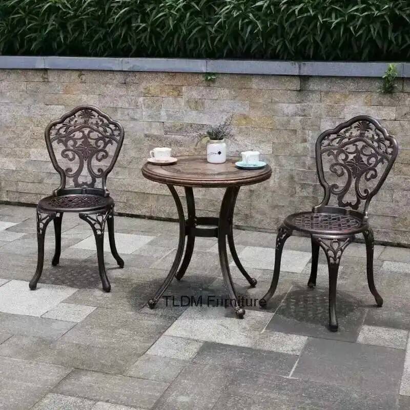 Zestaw mebli ogrodowych Krzesł – Outdoor Furniture Metal Chairs recenzja i cena