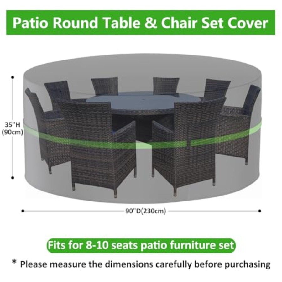 Okrągłe pokrowce na meble ogro – Outdoor Furniture Cover recenzja i cena