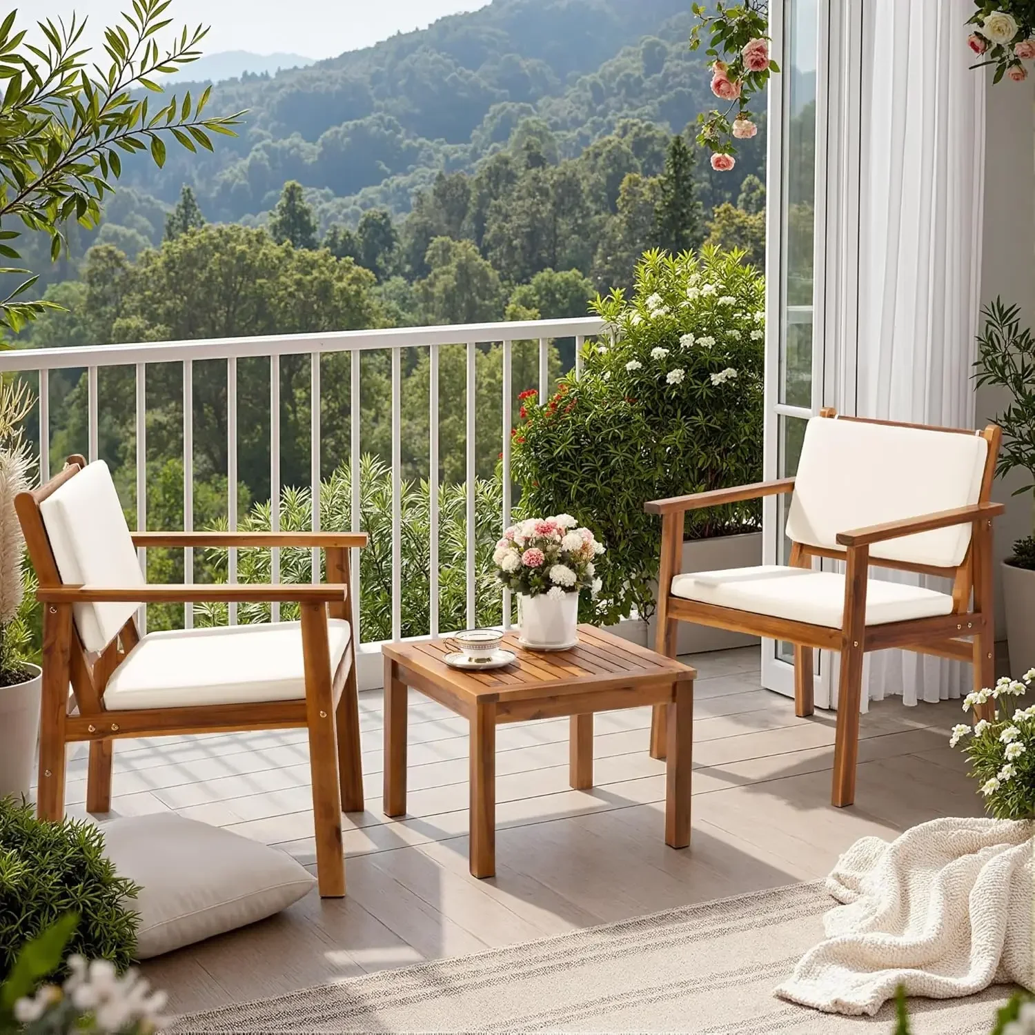 Zestaw mebli ogrodowych z drew – Outdoor Furniture Cushions recenzja i cena