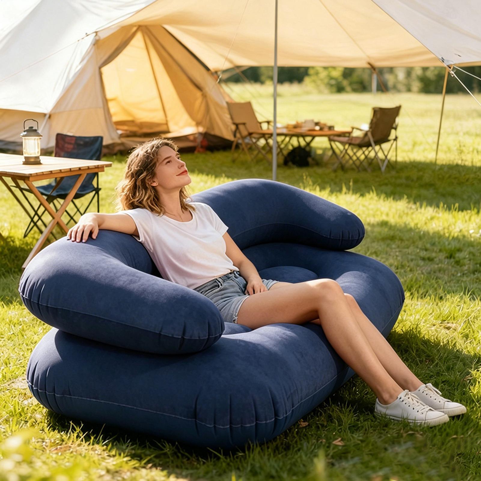 Dwuosobowa dmuchana sofa, wytr – Outdoor Furniture Heavy Duty recenzja i cena
