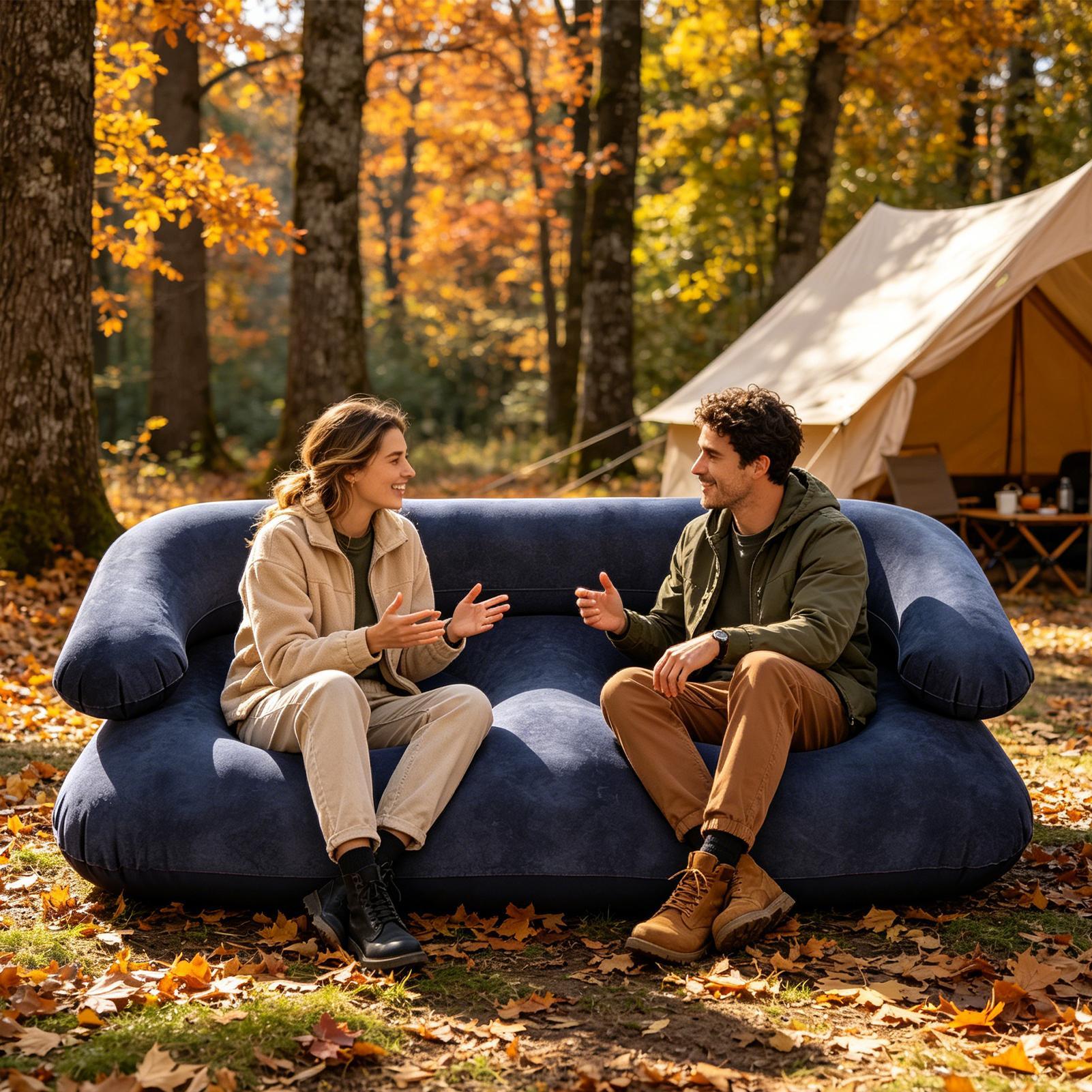 Dwuosobowa dmuchana sofa, wytr – Outdoor Furniture Heavy Duty recenzja i cena