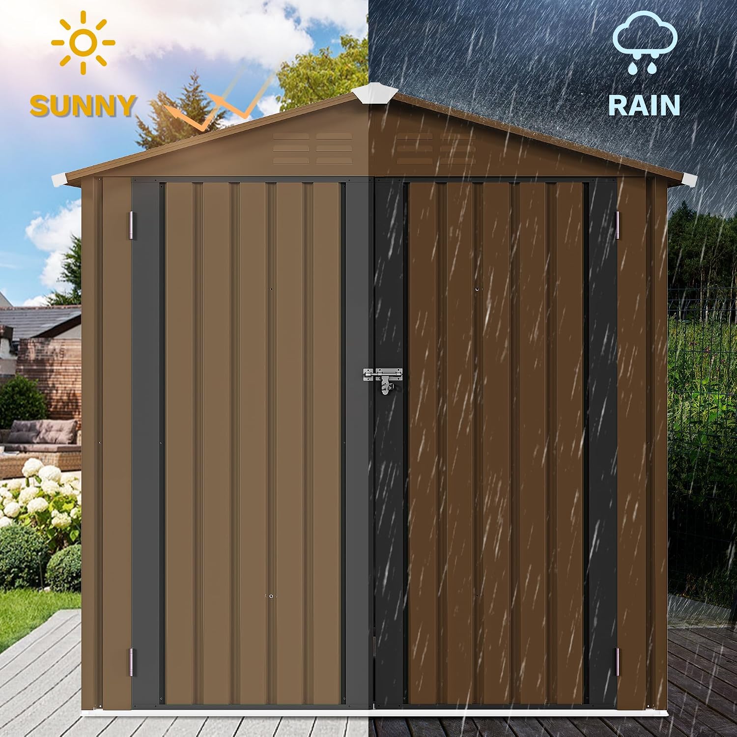 Metalowy schowek ogrodowy 6x4  – Outdoor Furniture Heavy Duty recenzja i cena