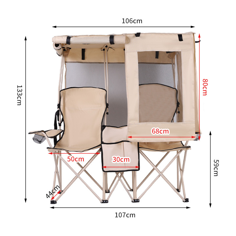 Składane podwójne krzesło kemp – Outdoor Furniture Plus recenzja i cena