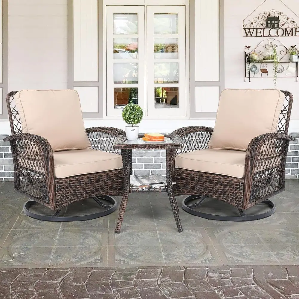 3-częściowy zestaw mebli ogrod – Outdoor Furniture Metal Chairs recenzja i cena
