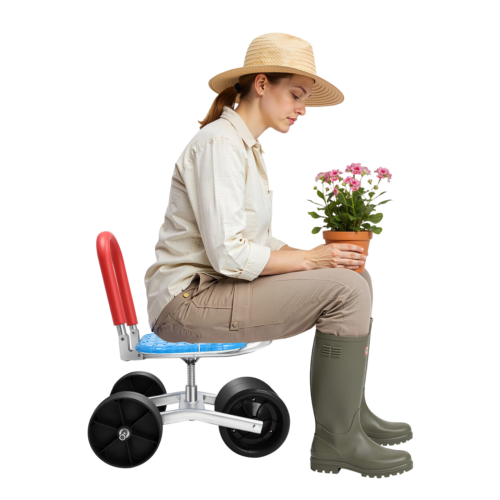Trójkołowy wózek ogrodowy z ga – Outdoor Furniture Metal Chairs recenzja i cena