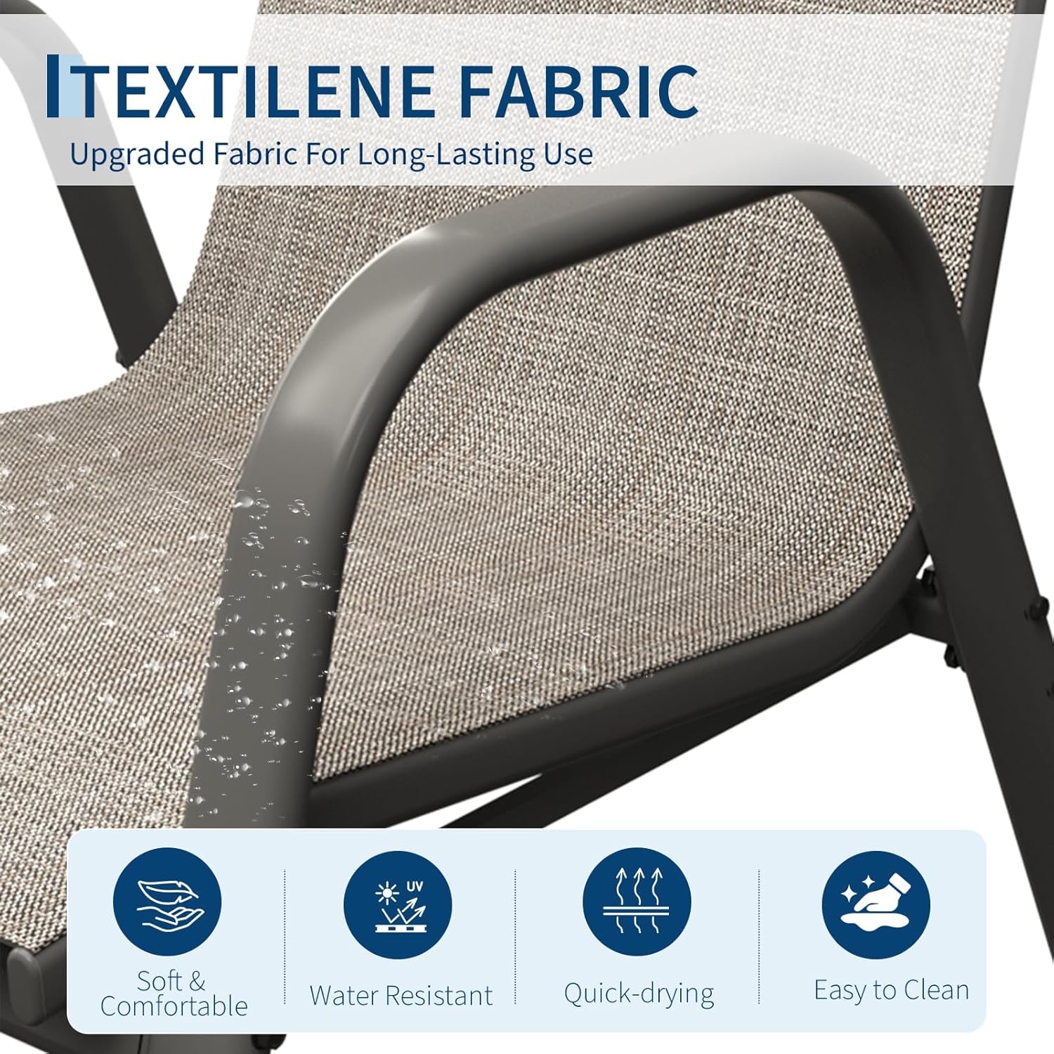 Zestaw 4 krzeseł do jadalni na – Outdoor Furniture Metal Chairs recenzja i cena