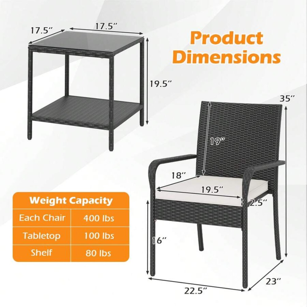 3-częściowy zestaw mebli ogrod – Outdoor Furniture Plus recenzja i cena